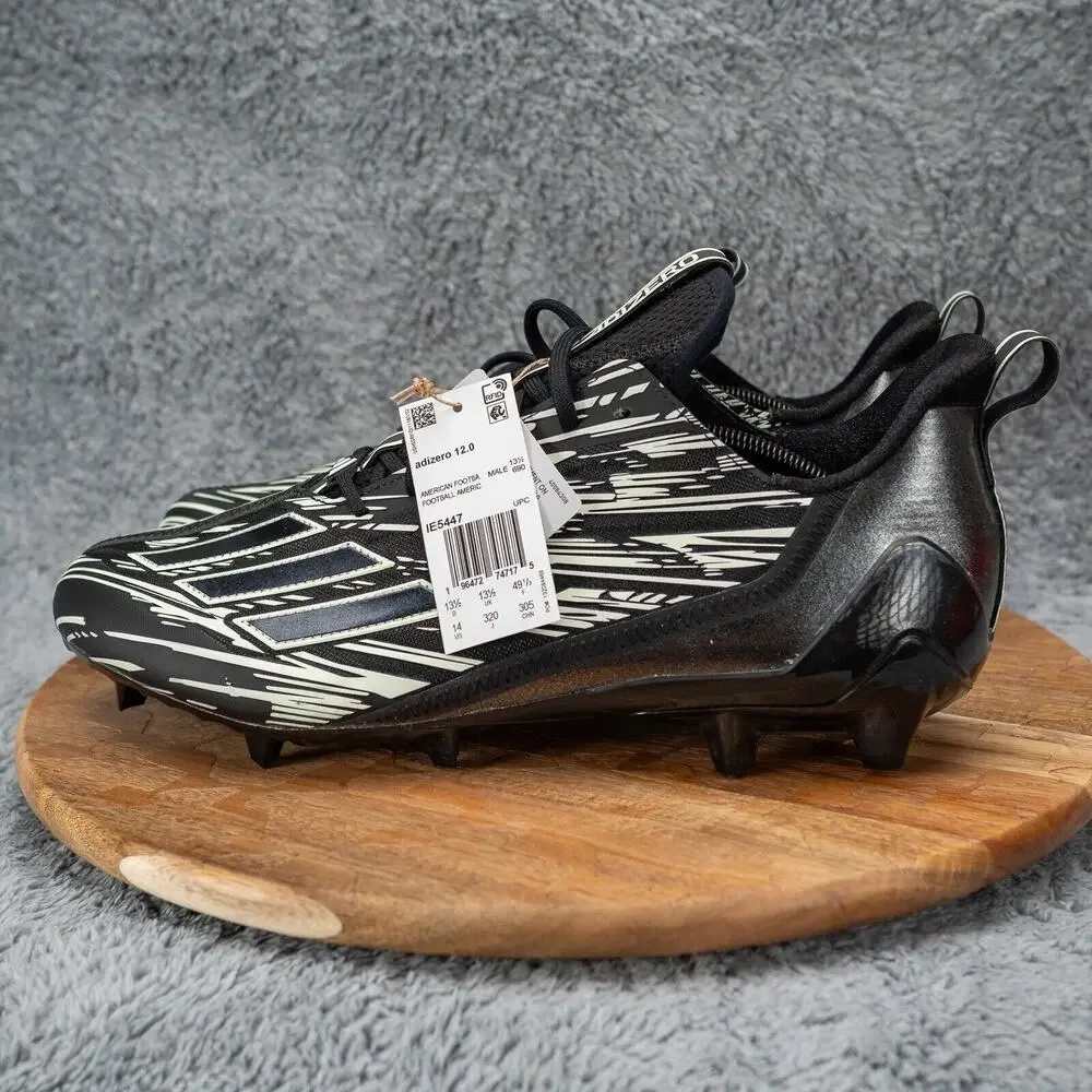 Adidas Adizero 12.0 Football Glow In The Dark‎ Mens Size 14 Black White IE5447